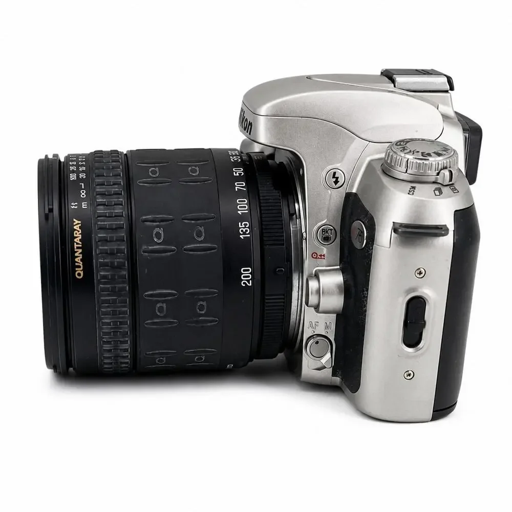 Nikon N75 35mm AF Film SLR Camera w/ Quantaray 28-200mm f/3.8-5.6 Macro